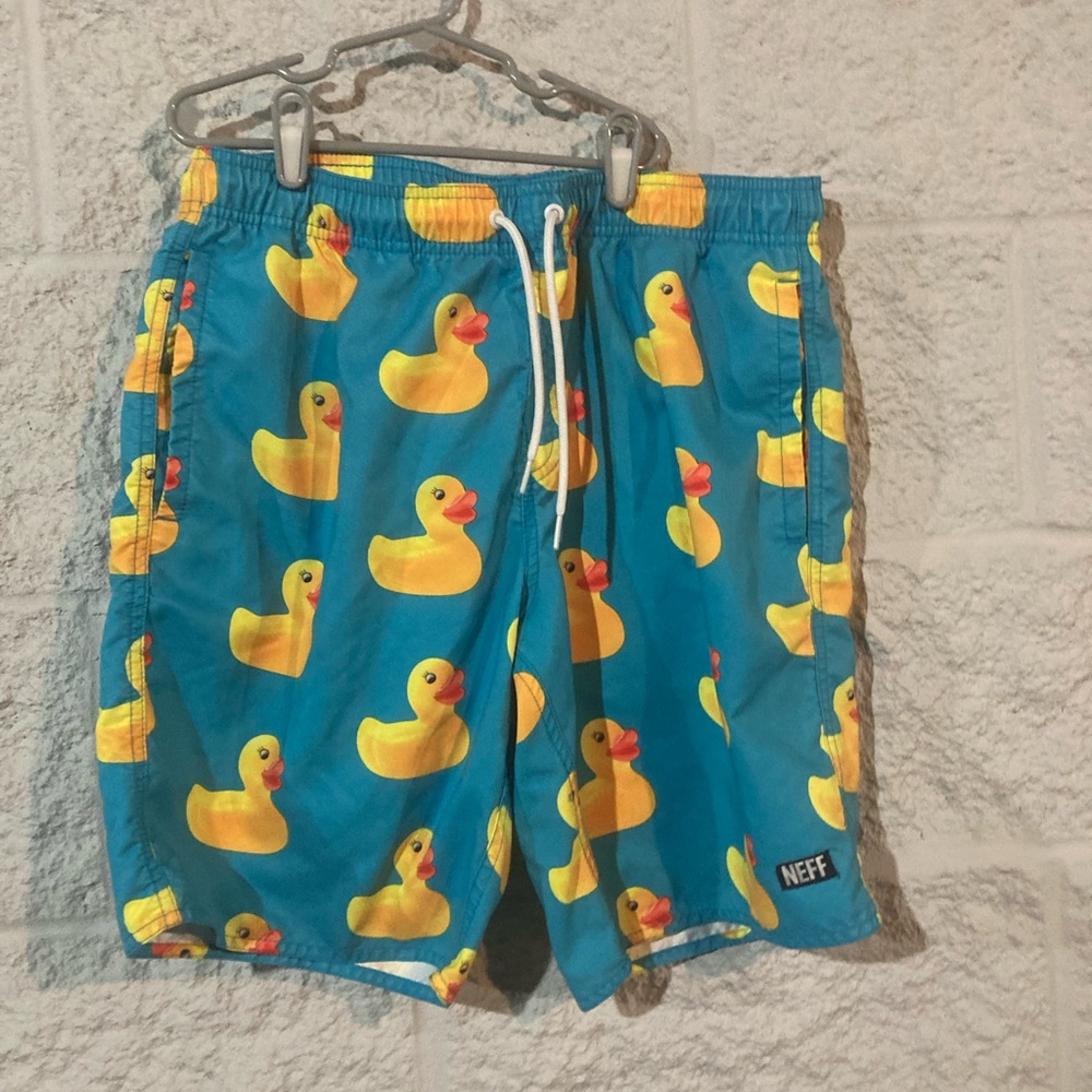 Neff rubber duck swim trunks